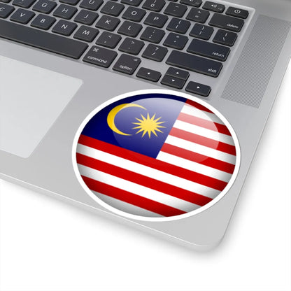 Flag orb Malaysia (Malaysia) STICKER Vinyl Kiss-Cut Decal - The Sticker Space