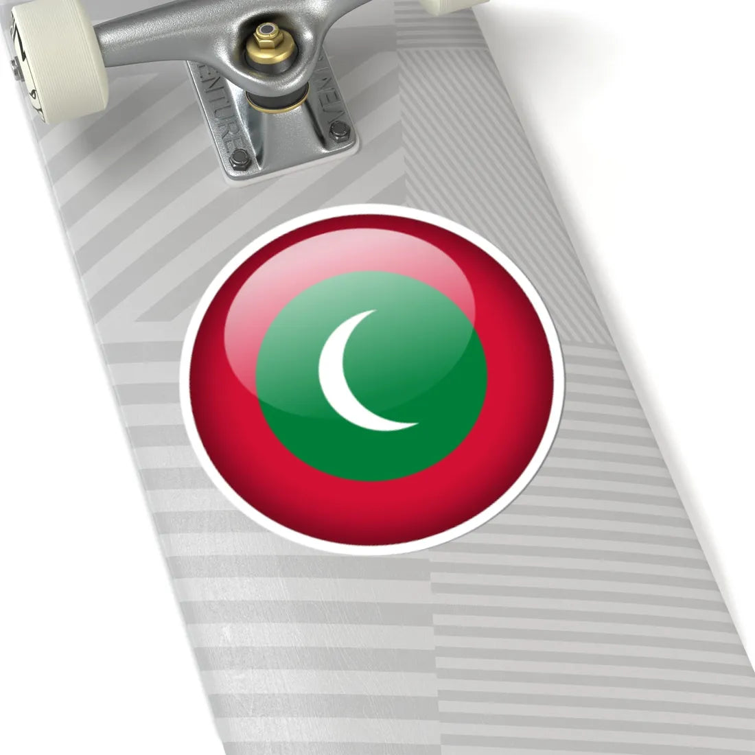 Flag orb Maldives (Maldives) STICKER Vinyl Kiss-Cut Decal - The Sticker Space