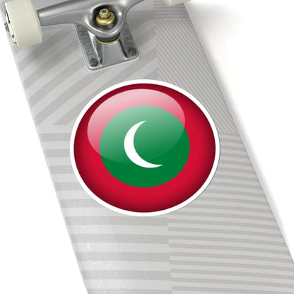 Flag orb Maldives (Maldives) STICKER Vinyl Kiss-Cut Decal - The Sticker Space