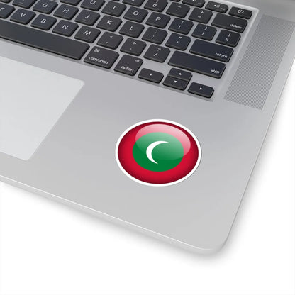 Flag orb Maldives (Maldives) STICKER Vinyl Kiss-Cut Decal - The Sticker Space