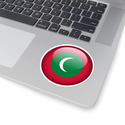Flag orb Maldives (Maldives) STICKER Vinyl Kiss-Cut Decal - The Sticker Space