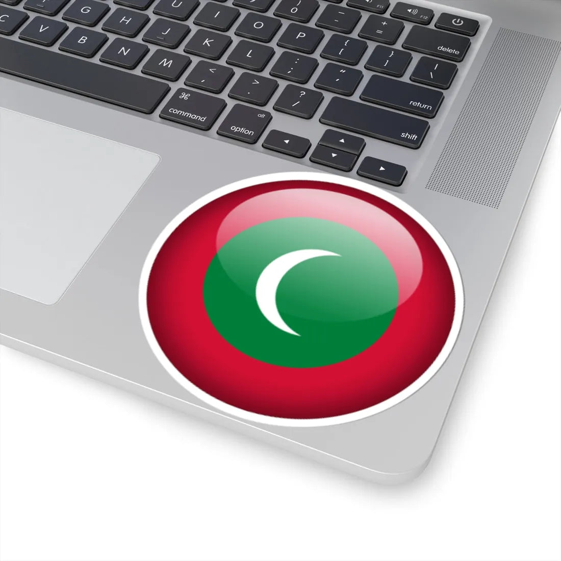 Flag orb Maldives (Maldives) STICKER Vinyl Kiss-Cut Decal - The Sticker Space