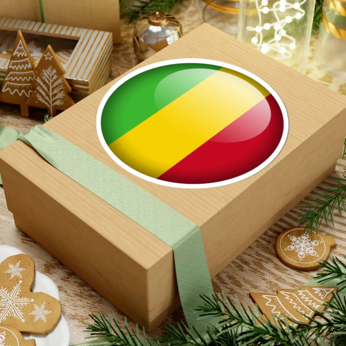 Flag orb Mali (Mali) STICKER Vinyl Kiss-Cut Decal - The Sticker Space