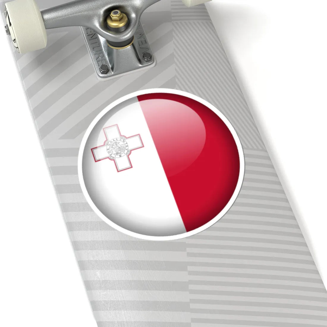 Flag orb Malta (Malta) STICKER Vinyl Kiss-Cut Decal - The Sticker Space