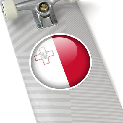 Flag orb Malta (Malta) STICKER Vinyl Kiss-Cut Decal - The Sticker Space