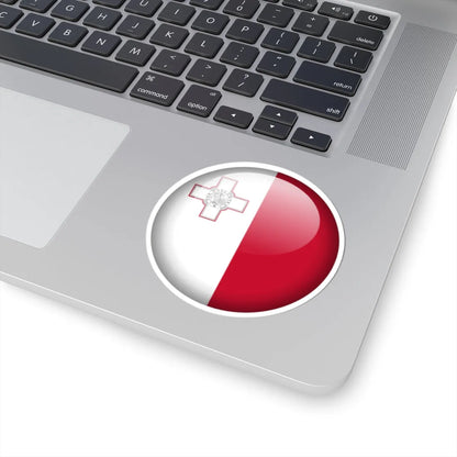 Flag orb Malta (Malta) STICKER Vinyl Kiss-Cut Decal - The Sticker Space