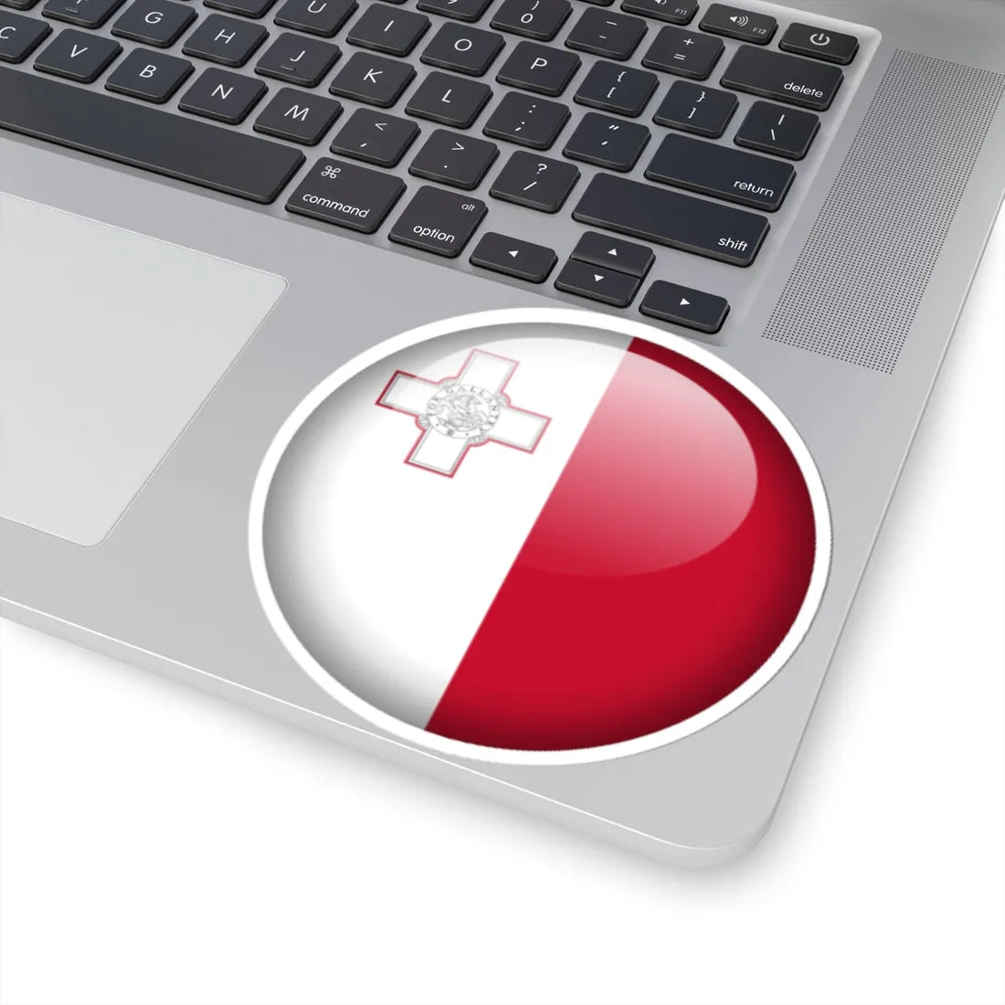 Flag orb Malta (Malta) STICKER Vinyl Kiss-Cut Decal - The Sticker Space