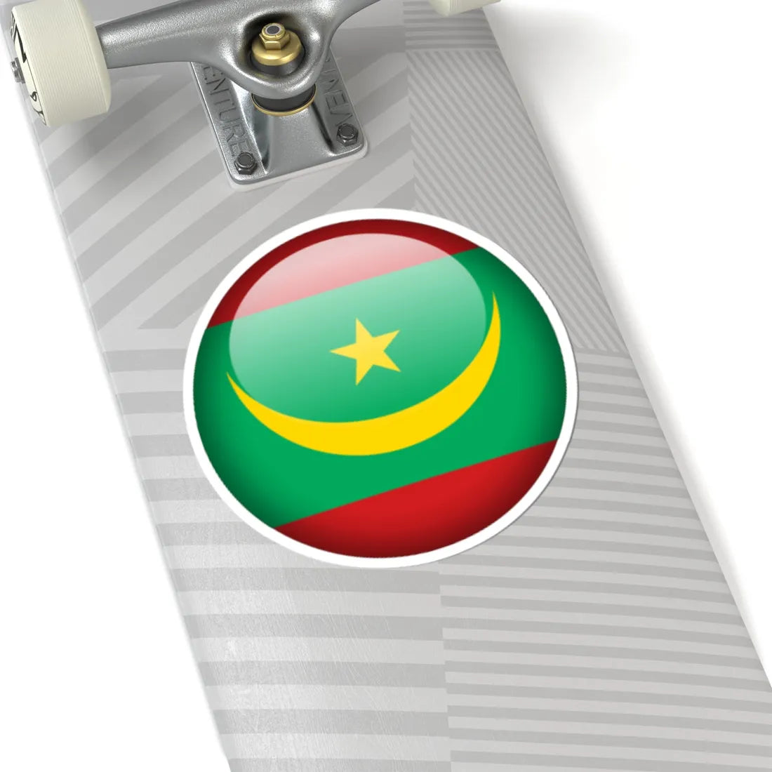 Flag orb Mauritania (Mauritania) STICKER Vinyl Kiss-Cut Decal - The Sticker Space