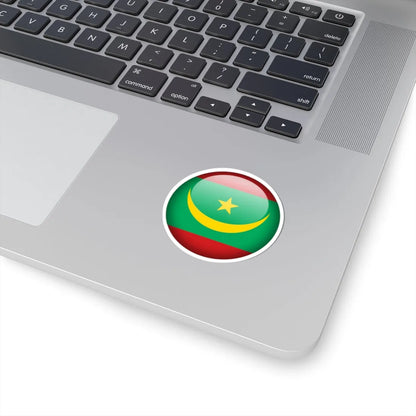 Flag orb Mauritania (Mauritania) STICKER Vinyl Kiss-Cut Decal - The Sticker Space