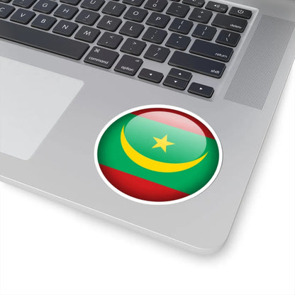 Flag orb Mauritania (Mauritania) STICKER Vinyl Kiss-Cut Decal - The Sticker Space
