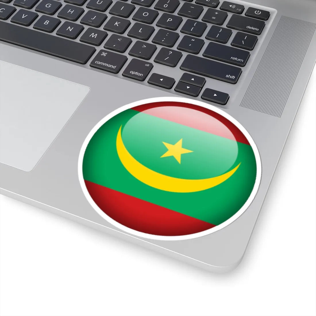 Flag orb Mauritania (Mauritania) STICKER Vinyl Kiss-Cut Decal - The Sticker Space