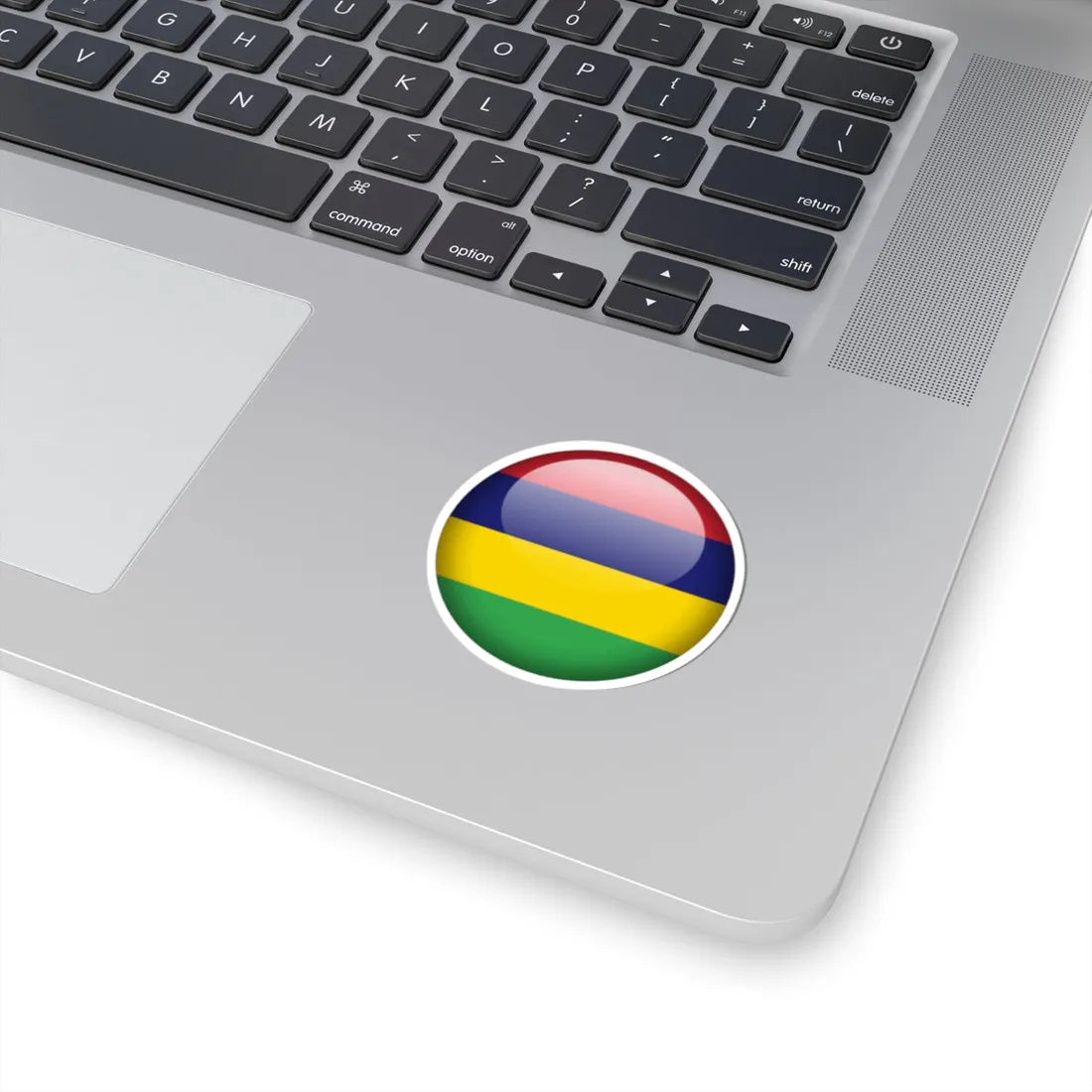 Flag orb Mauritius (Mauritius) STICKER Vinyl Kiss-Cut Decal - The Sticker Space