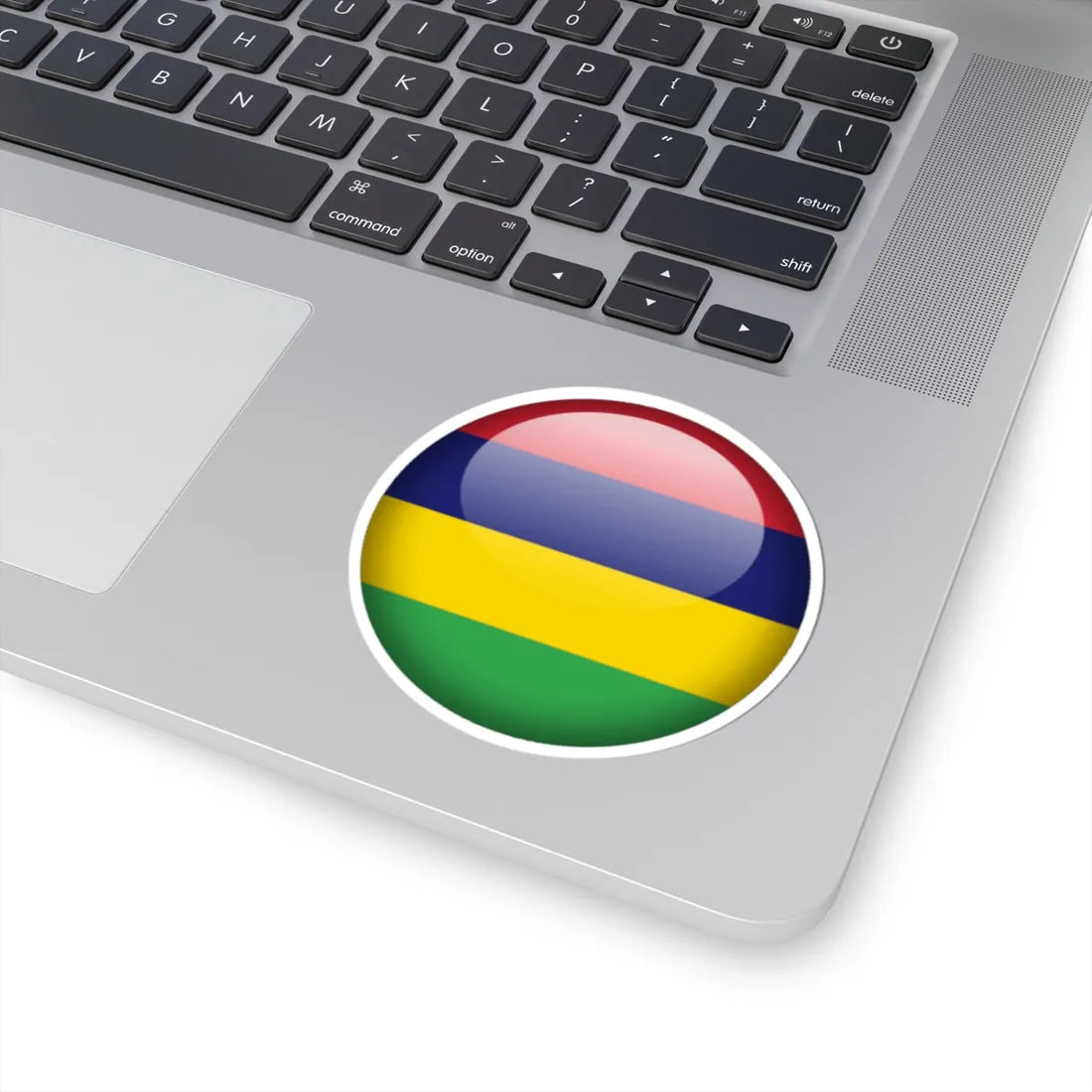 Flag orb Mauritius (Mauritius) STICKER Vinyl Kiss-Cut Decal - The Sticker Space