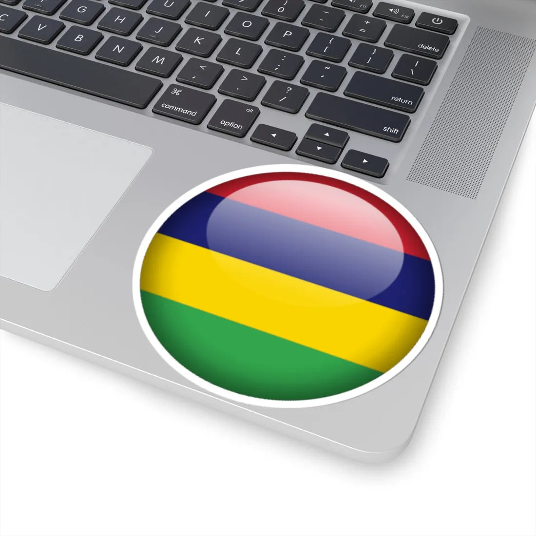 Flag orb Mauritius (Mauritius) STICKER Vinyl Kiss-Cut Decal - The Sticker Space
