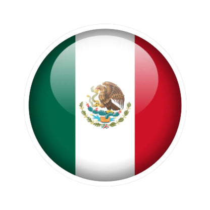 Flag orb Mexico (Mexico) STICKER Vinyl Kiss-Cut Decal 6 Inch White - The Sticker Space