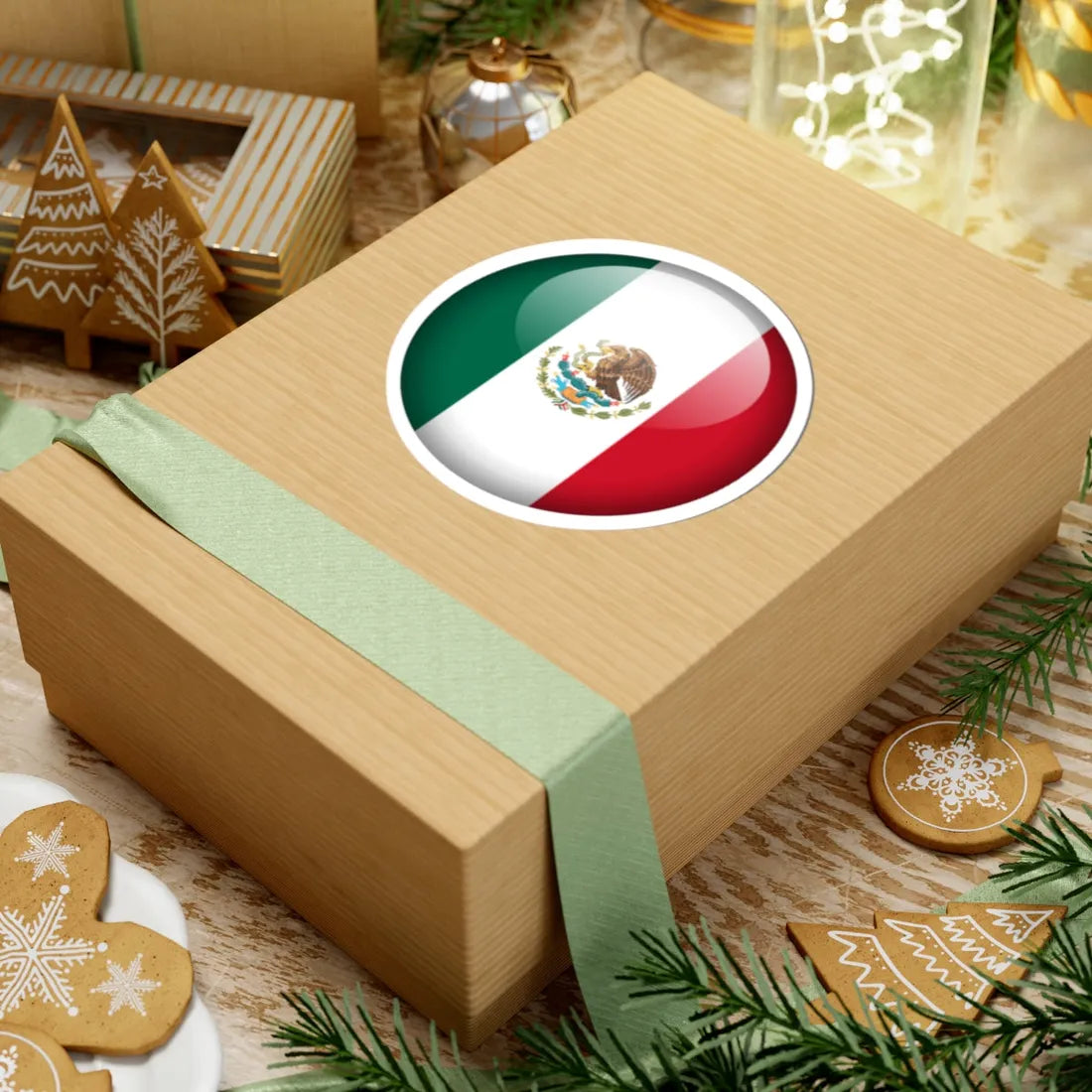 Flag orb Mexico (Mexico) STICKER Vinyl Kiss-Cut Decal - The Sticker Space