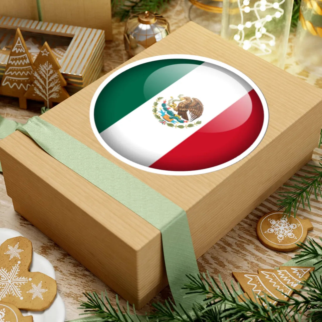 Flag orb Mexico (Mexico) STICKER Vinyl Kiss-Cut Decal - The Sticker Space