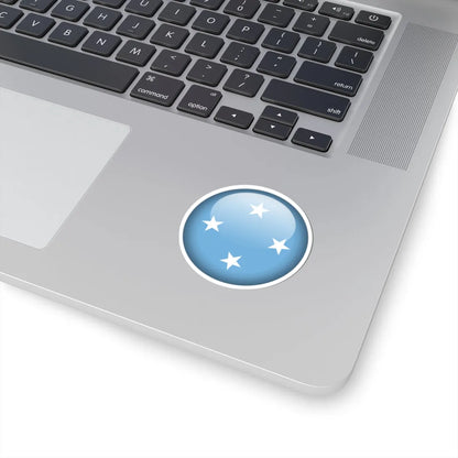 Flag orb Micronesia (Micronesia) STICKER Vinyl Kiss-Cut Decal - The Sticker Space