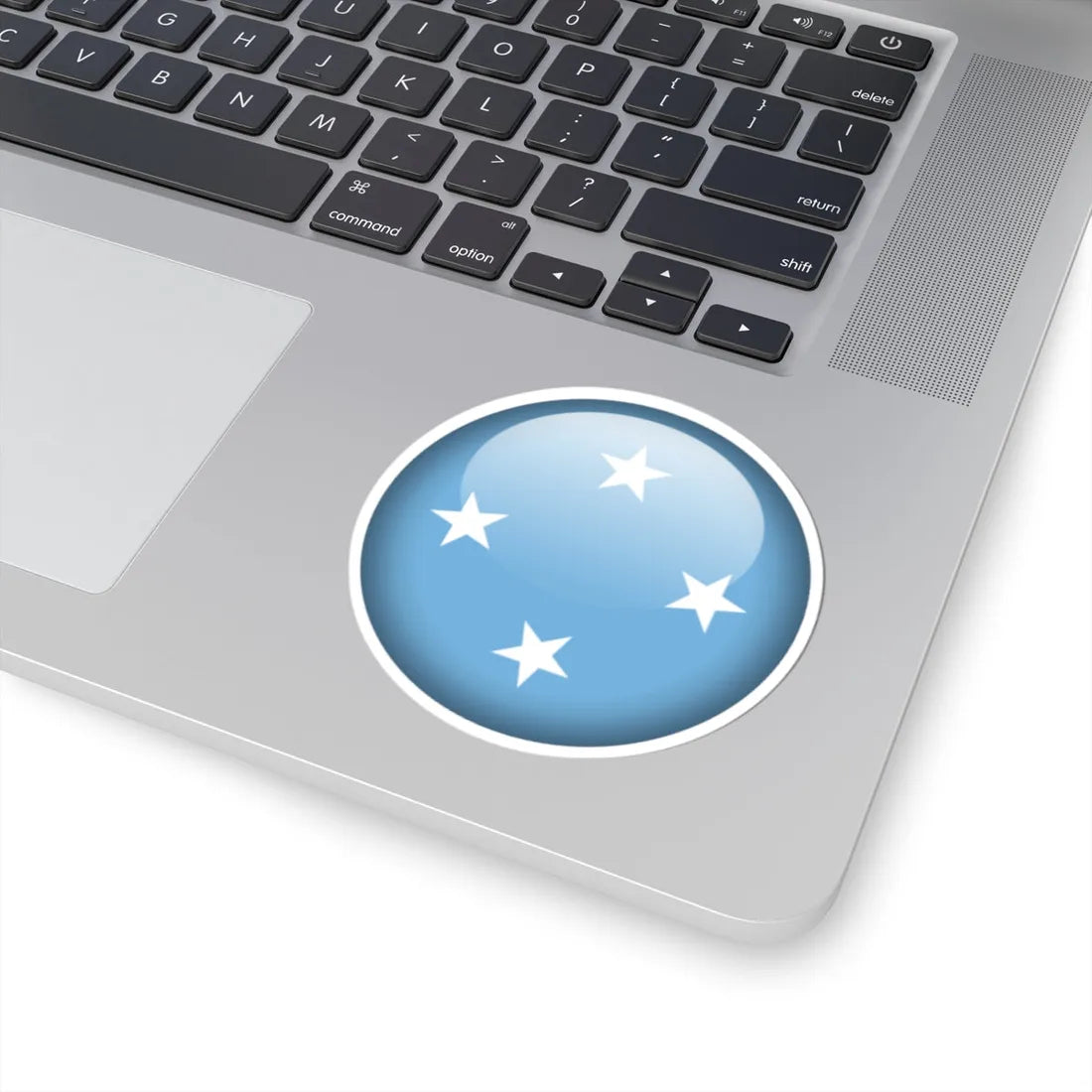 Flag orb Micronesia (Micronesia) STICKER Vinyl Kiss-Cut Decal - The Sticker Space