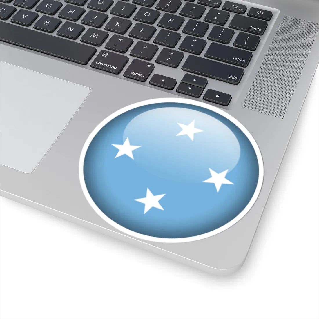 Flag orb Micronesia (Micronesia) STICKER Vinyl Kiss-Cut Decal - The Sticker Space