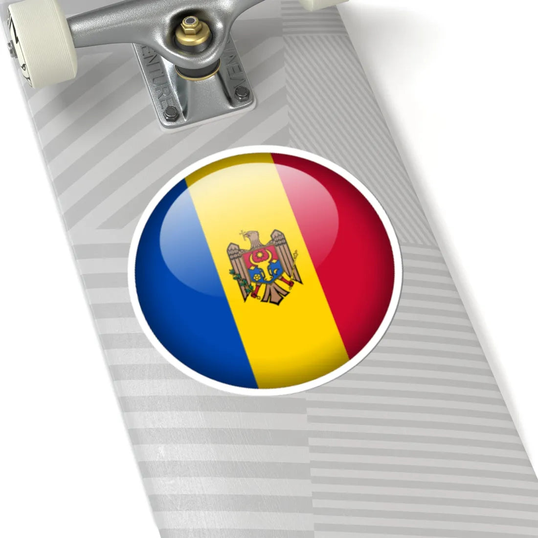 Flag orb Moldova (Moldova) STICKER Vinyl Kiss-Cut Decal - The Sticker Space