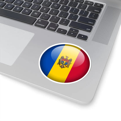 Flag orb Moldova (Moldova) STICKER Vinyl Kiss-Cut Decal - The Sticker Space