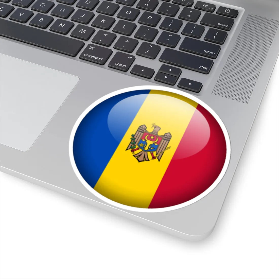 Flag orb Moldova (Moldova) STICKER Vinyl Kiss-Cut Decal - The Sticker Space
