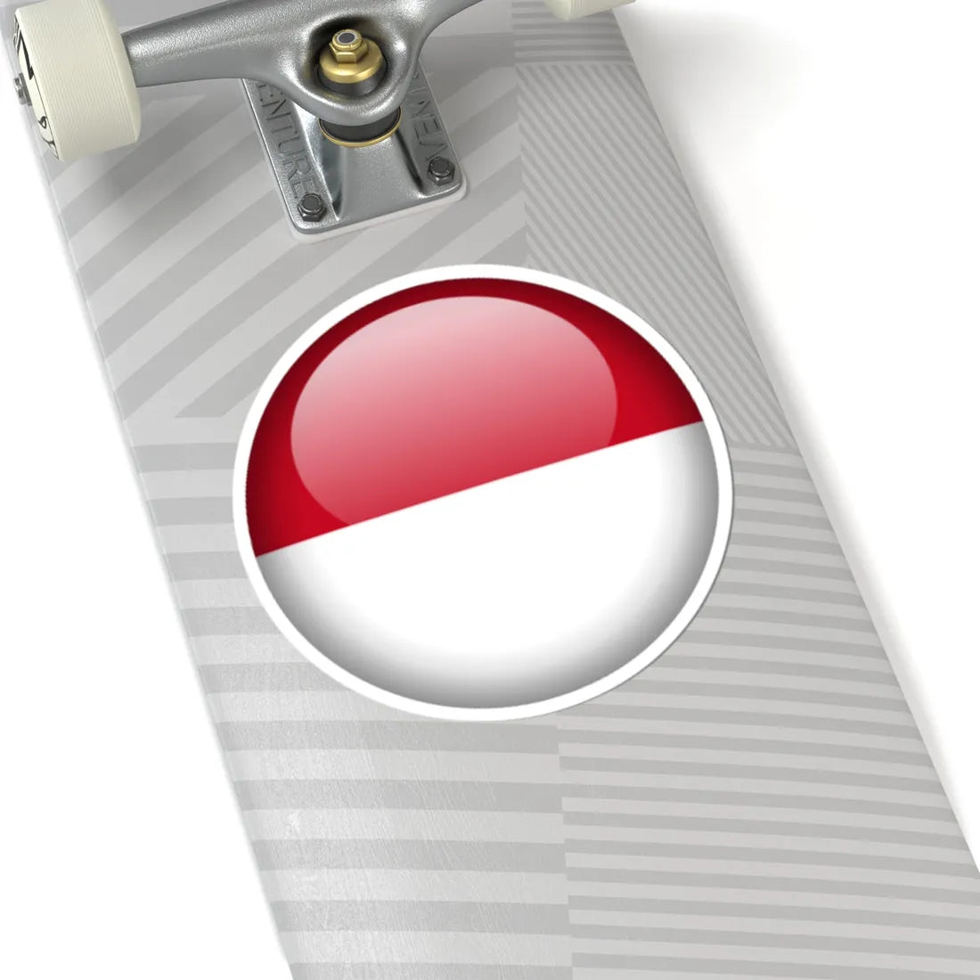 Flag orb Monaco (Monaco) STICKER Vinyl Kiss-Cut Decal - The Sticker Space