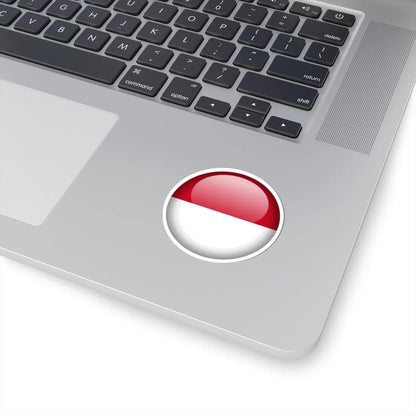 Flag orb Monaco (Monaco) STICKER Vinyl Kiss-Cut Decal - The Sticker Space