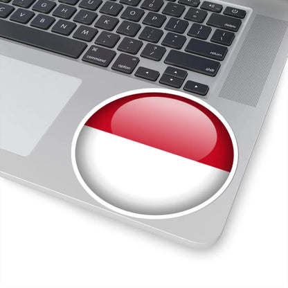Flag orb Monaco (Monaco) STICKER Vinyl Kiss-Cut Decal - The Sticker Space