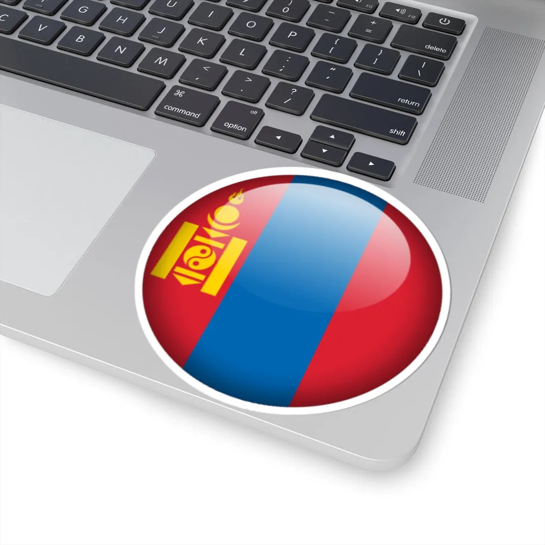 Flag orb Mongolia (Mongolia) STICKER Vinyl Kiss-Cut Decal - The Sticker Space