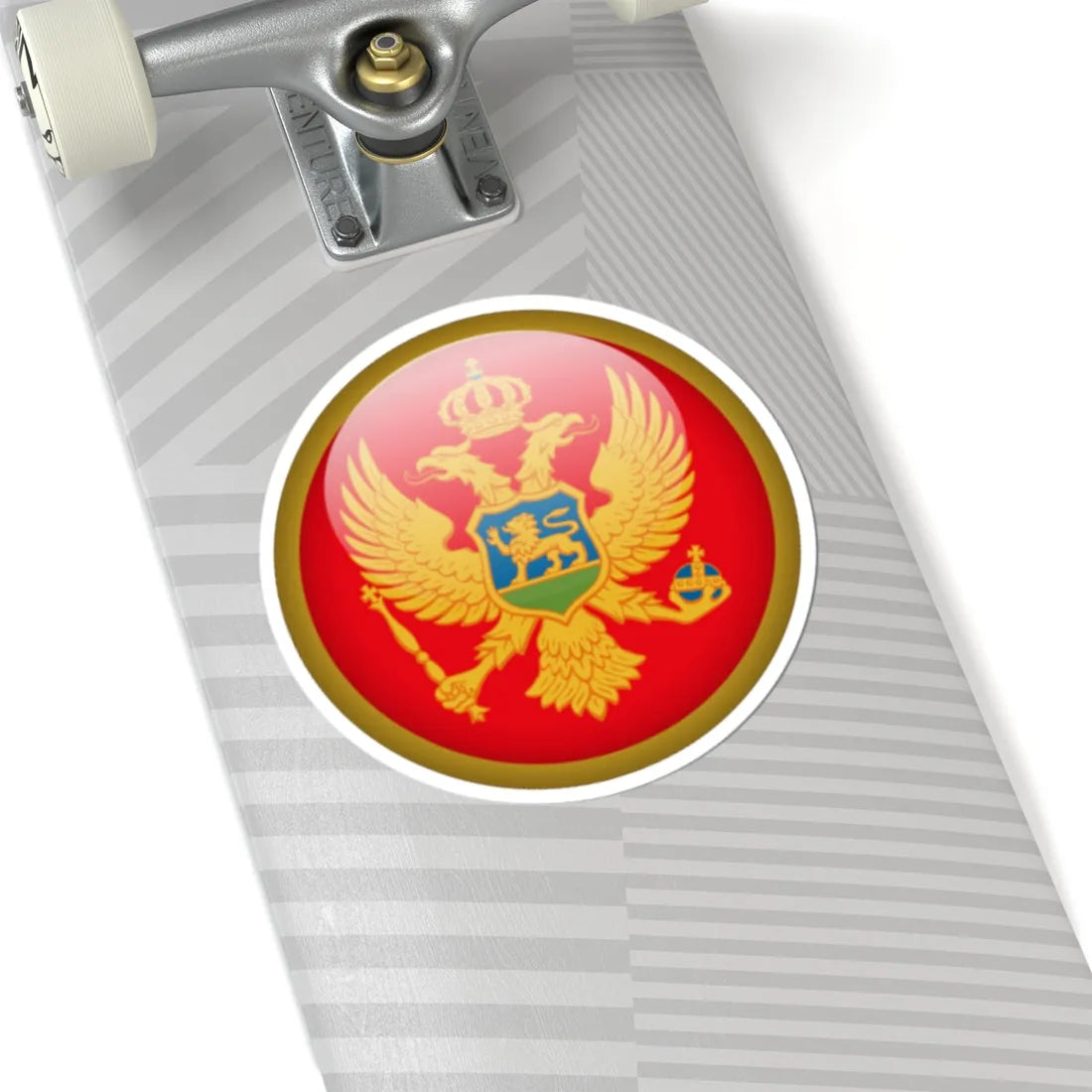 Flag orb Montenegro (Montenegro) STICKER Vinyl Kiss-Cut Decal - The Sticker Space