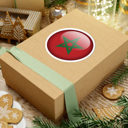Flag orb Morocco (Morocco) STICKER Vinyl Kiss-Cut Decal - The Sticker Space