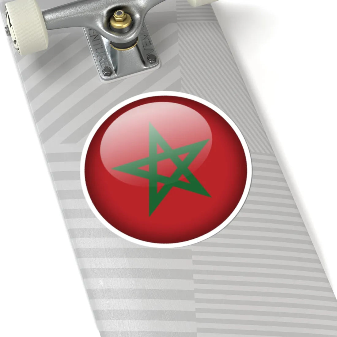 Flag orb Morocco (Morocco) STICKER Vinyl Kiss-Cut Decal - The Sticker Space