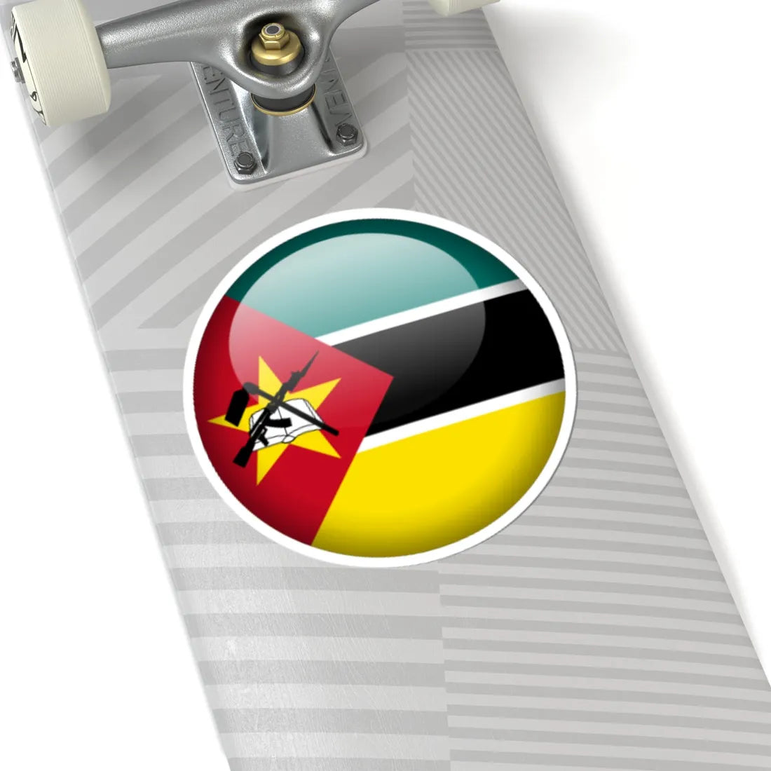 Flag orb Mozambique (Mozambique) STICKER Vinyl Kiss-Cut Decal - The Sticker Space
