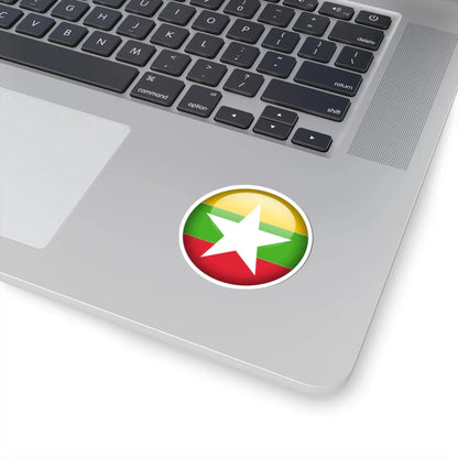 Flag orb Myanmar (Myanmar) STICKER Vinyl Kiss-Cut Decal - The Sticker Space