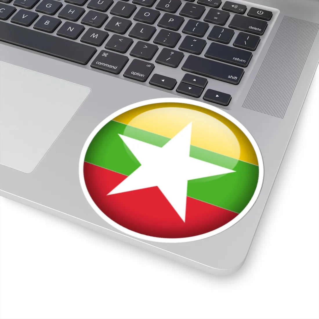 Flag orb Myanmar (Myanmar) STICKER Vinyl Kiss-Cut Decal - The Sticker Space