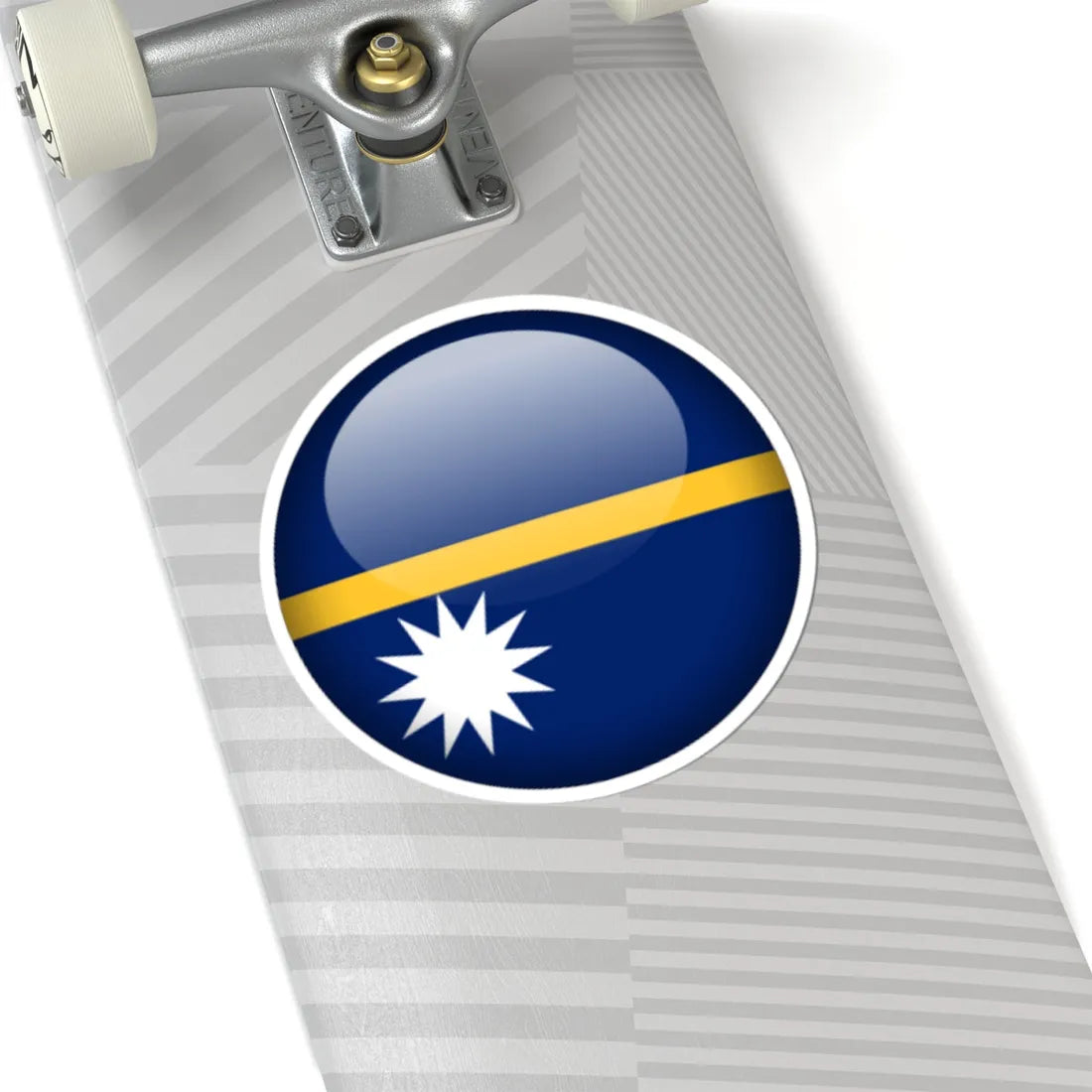 Flag orb Nauru (Nauru) STICKER Vinyl Kiss-Cut Decal - The Sticker Space