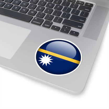 Flag orb Nauru (Nauru) STICKER Vinyl Kiss-Cut Decal - The Sticker Space