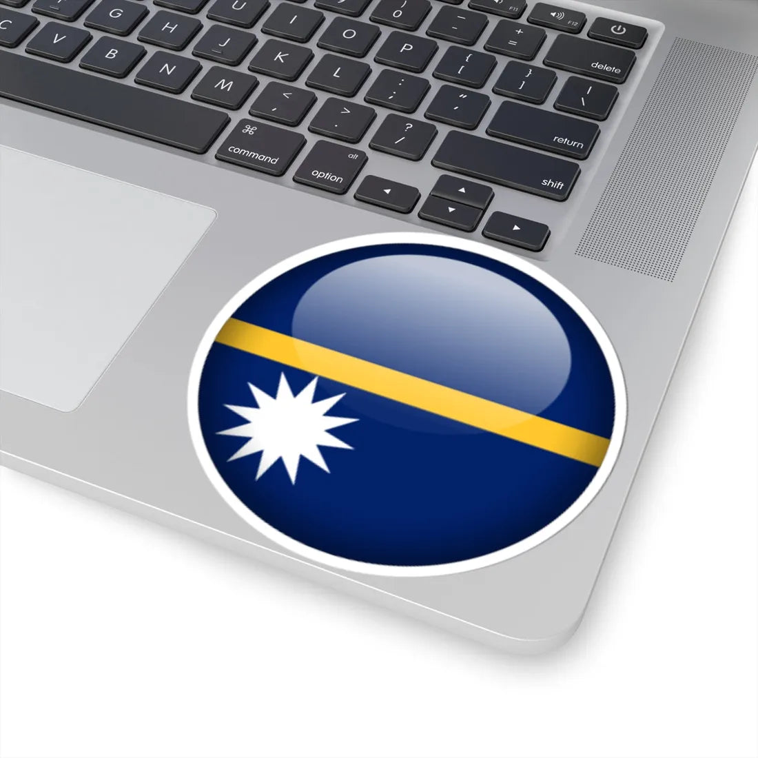 Flag orb Nauru (Nauru) STICKER Vinyl Kiss-Cut Decal - The Sticker Space