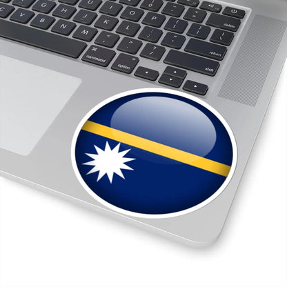 Flag orb Nauru (Nauru) STICKER Vinyl Kiss-Cut Decal - The Sticker Space