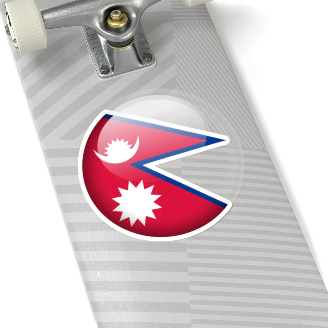 Flag orb Nepal (Nepal) STICKER Vinyl Kiss-Cut Decal - The Sticker Space