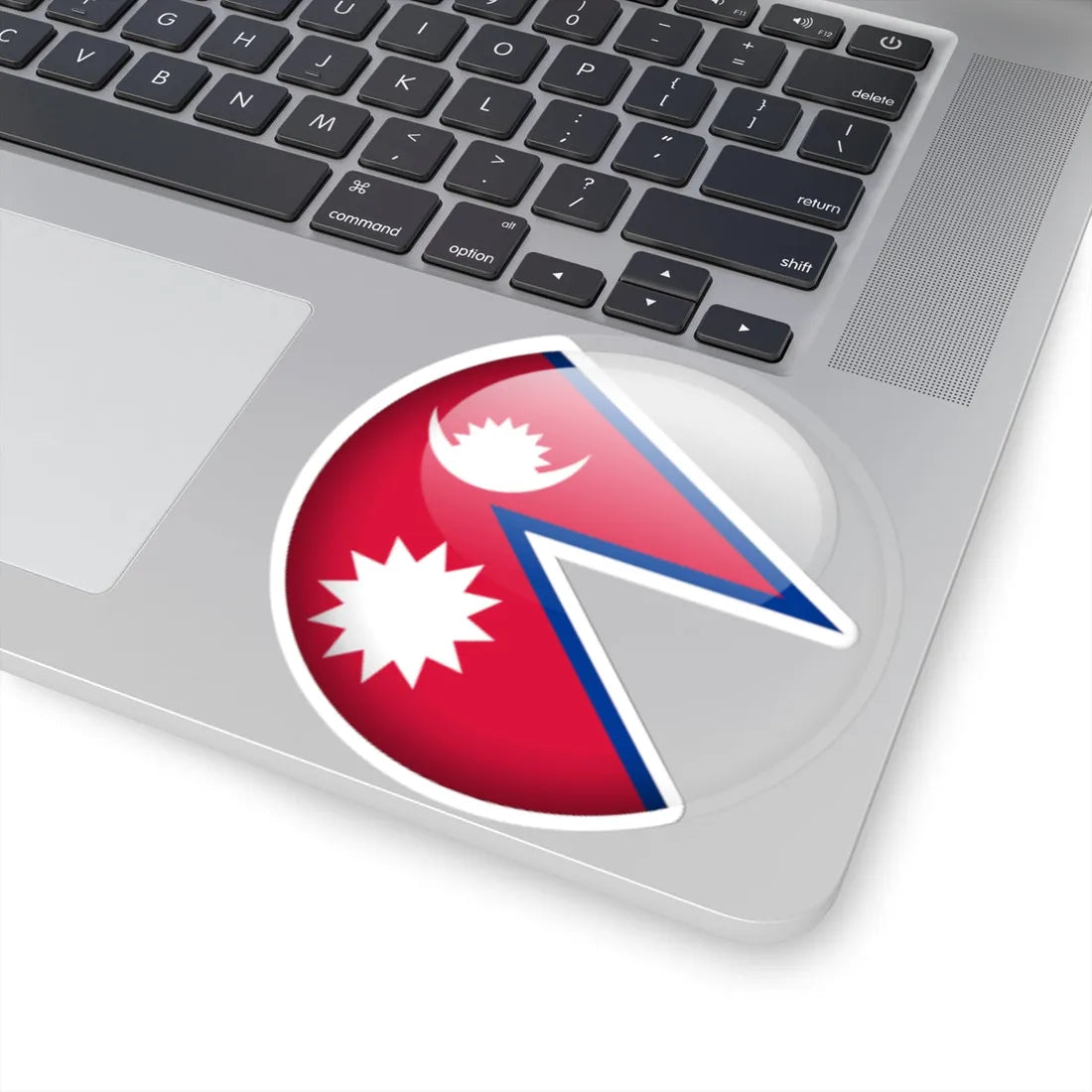 Flag orb Nepal (Nepal) STICKER Vinyl Kiss-Cut Decal - The Sticker Space