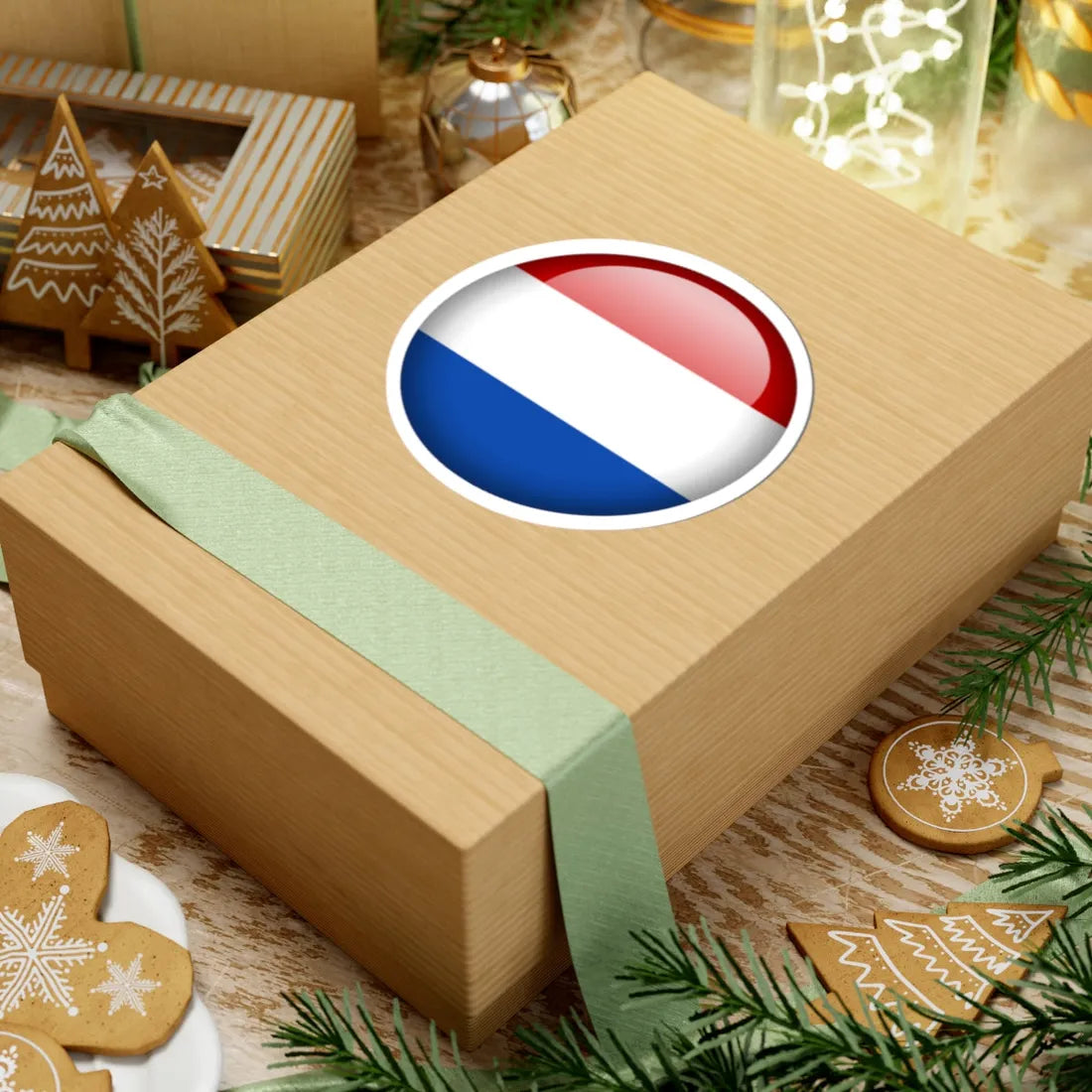 Flag orb Netherlands (Netherlands) STICKER Vinyl Kiss-Cut Decal - The Sticker Space