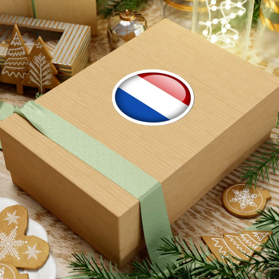 Flag orb Netherlands (Netherlands) STICKER Vinyl Kiss-Cut Decal - The Sticker Space