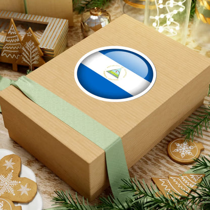 Flag orb Nicaragua (Nicaragua) STICKER Vinyl Kiss-Cut Decal - The Sticker Space