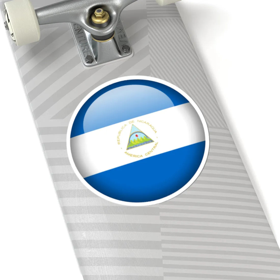 Flag orb Nicaragua (Nicaragua) STICKER Vinyl Kiss-Cut Decal - The Sticker Space