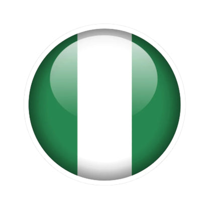 Flag orb Nigeria (Niger) STICKER Vinyl Kiss-Cut Decal 3 Inch White - The Sticker Space