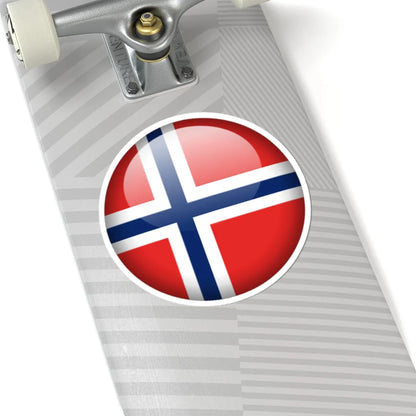 Flag orb Norway (Norway) STICKER Vinyl Kiss-Cut Decal - The Sticker Space