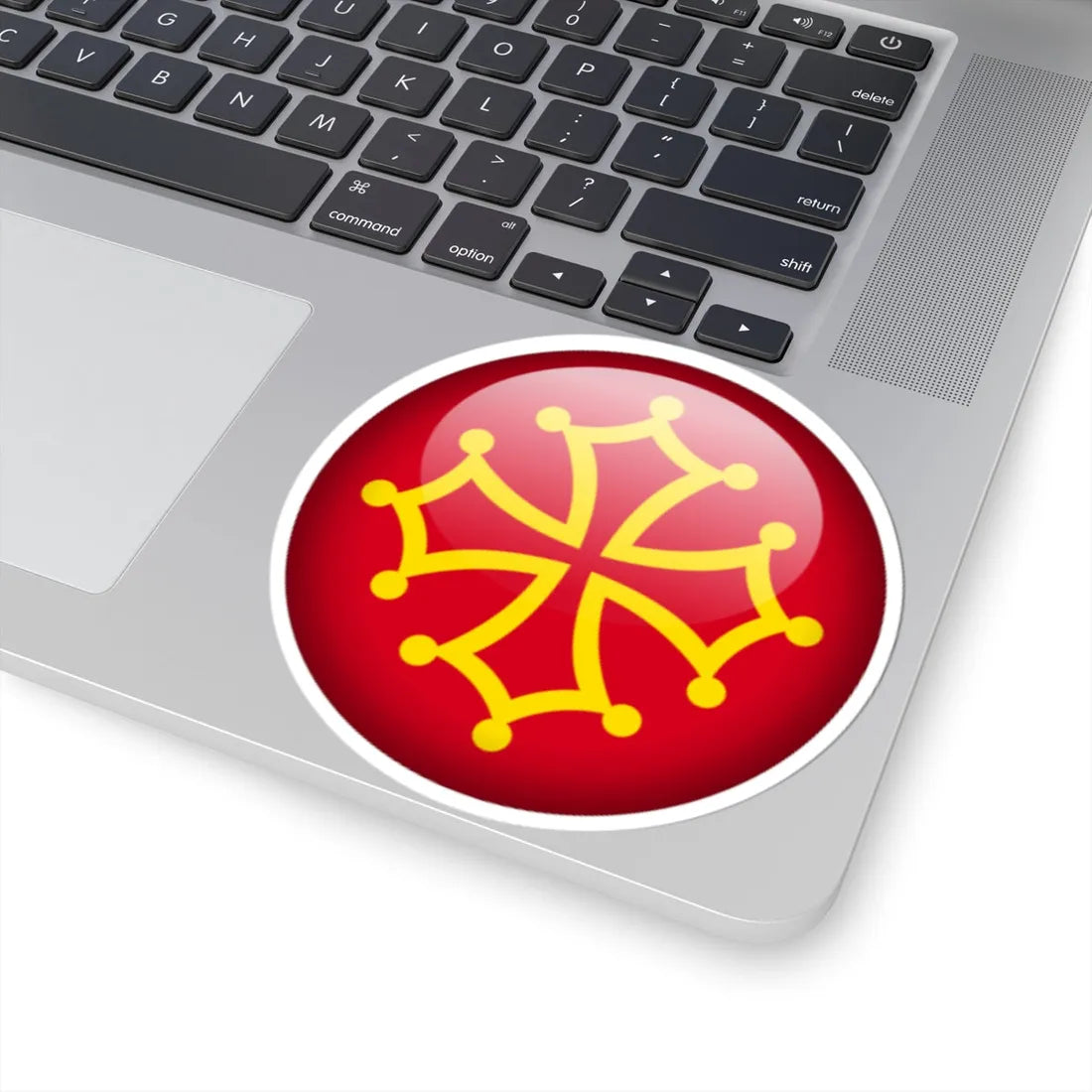 Flag orb Occitania (France) STICKER Vinyl Kiss-Cut Decal - The Sticker Space